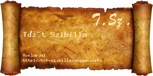 Tót Szibilla névjegykártya